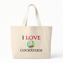 I Love Cockatoos Canvas Bag