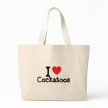 I love Cockatoos heart custom personalized bags