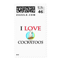 I Love Cockatoos postage by tshirtshirts I Love Cockatoos postage