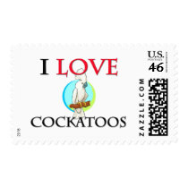 I Love Cockatoos postage by tshirtshirts I Love Cockatoos postage