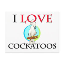 I Love Cockatoos postcards by tshirtshirts I Love Cockatoos postcards