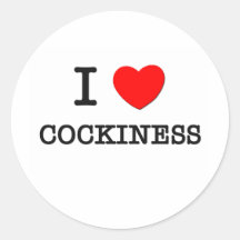 I Love Cockiness Stickers