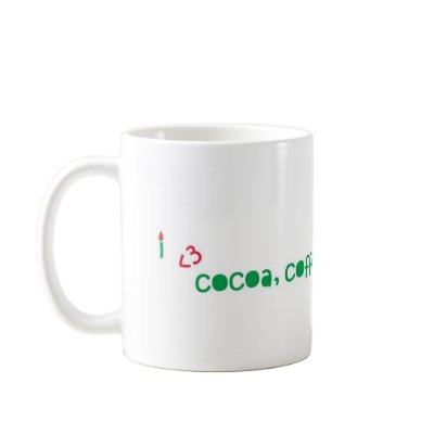 I love cocoa, coffee, tea and... coffee mug by K3Lights