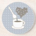I love Coffee Beverage Coasters