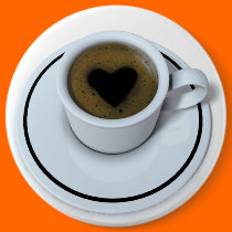 I LOVE coffee buttons