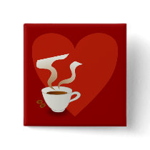 i love coffee - button by gifts4u i love coffee - button
