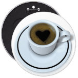 I LOVE coffee Buttons