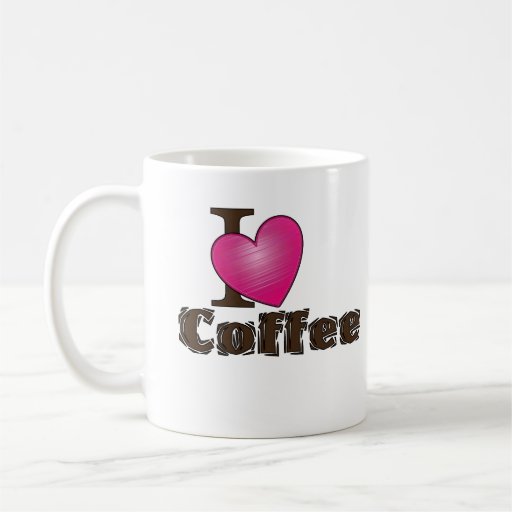 "I Love Coffee" Coffee Mug
