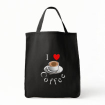 "I Love Coffee" Coffee Mug & Saucer bags