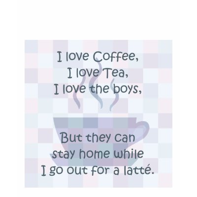 I love Coffee, I love Tea... T Shirt by MamasCupboard