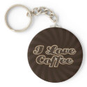I Love Coffee Keychain keychain
