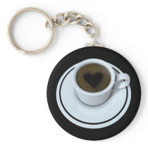I LOVE coffee Key Chain