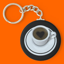 I LOVE coffee keychains