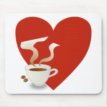 i love coffee - mousepad by gifts4u i love coffee - mousepad