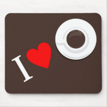I love coffee mousepad mousepads