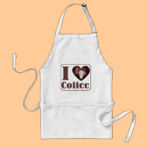 I Love Coffee Too aprons