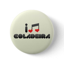 I Love Coladeira Buttons