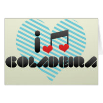 I Love Coladeira Greeting Card