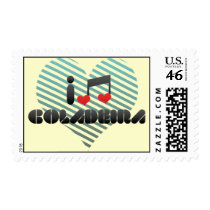I Love Coladeira Stamps
