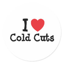 I love Cold Cuts heart T-Shirt stickers by funnycustomtshirts I love Cold Cuts heart T-Shirt stickers