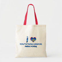 I love Cold Spring Harbor, New York Bags