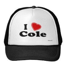 I Love Cole Hats
