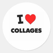 I love Collages Stickers
