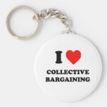 I love Collective Bargaining Key Chains