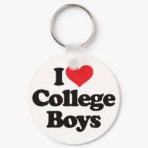 I Love College Boys keychains