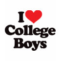 I Love College Boys t-shirts