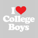 I Love College Boys - White