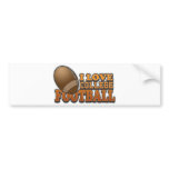 I Love College Football bumper stickers