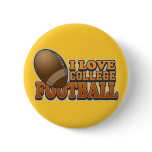 I Love College Football buttons