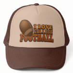 I Love College Football hats