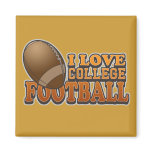 I Love College Football magnets
