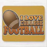 I Love College Football mousepads