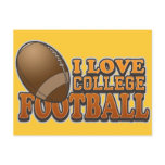 I Love College Football postcards