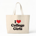 I Love College Girls bags by visualnewbie I Love College Girls bags