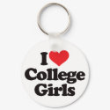 I Love College Girls keychains by visualnewbie I Love College Girls keychains