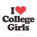 I Love College Girls stickers by visualnewbie I Love College Girls stickers