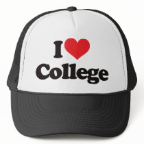 I love College hats by visualnewbie I love College hats