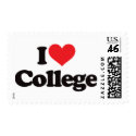 I love College postage by visualnewbie I love College postage