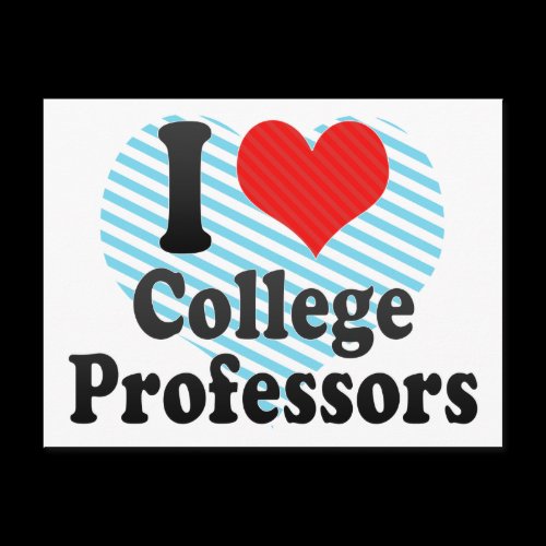 I Love College Professors Postcards