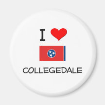 I Love Collegedale Tennessee Refrigerator Magnets