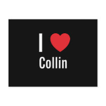 I love Collin postcards