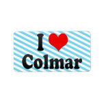 I Love Colmar, France Personalized Address Labels