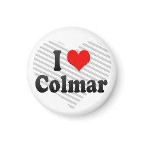 I Love Colmar, France Fridge Magnets