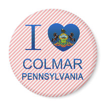 I Love Colmar, PA Refrigerator Magnets