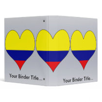 I Love Colombia Vinyl Binder
