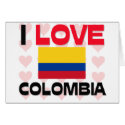 I Love Colombia cards by tshirtshirts I Love Colombia cards